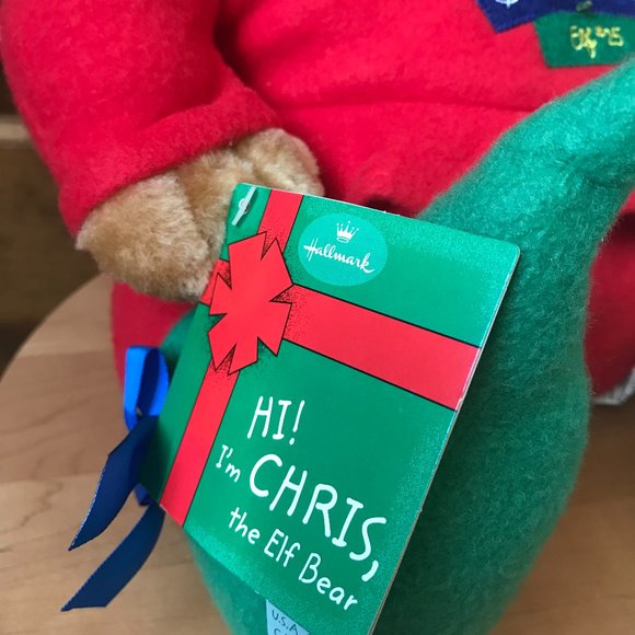 FINAL PRICE - Hallmark "Chris the Elf Bear" #25 from Santa's Workshop - Picture 4 of 9